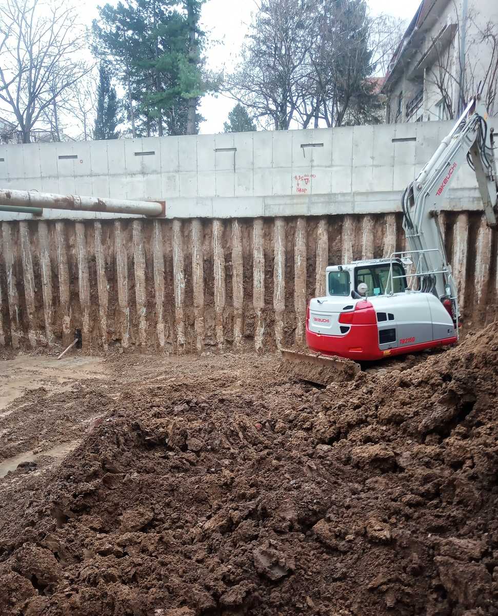 Iskop za zgrade iskop zemlje