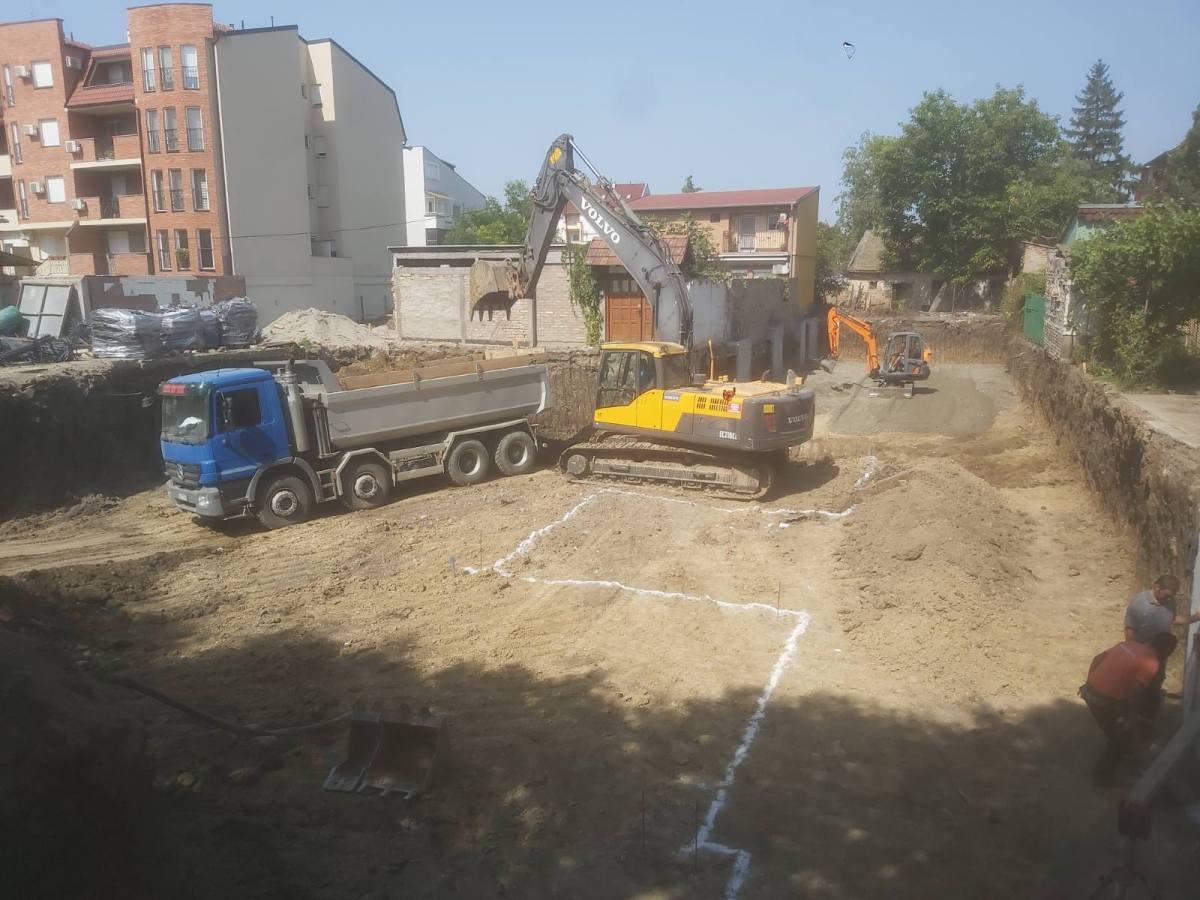 Iskop za zgrade iskop zemlje