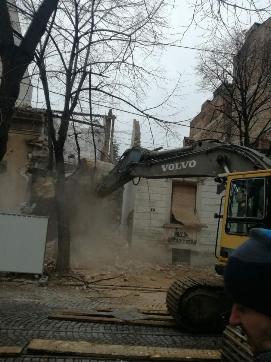 Rušenje objekta Knićaninova 5 Dorćol