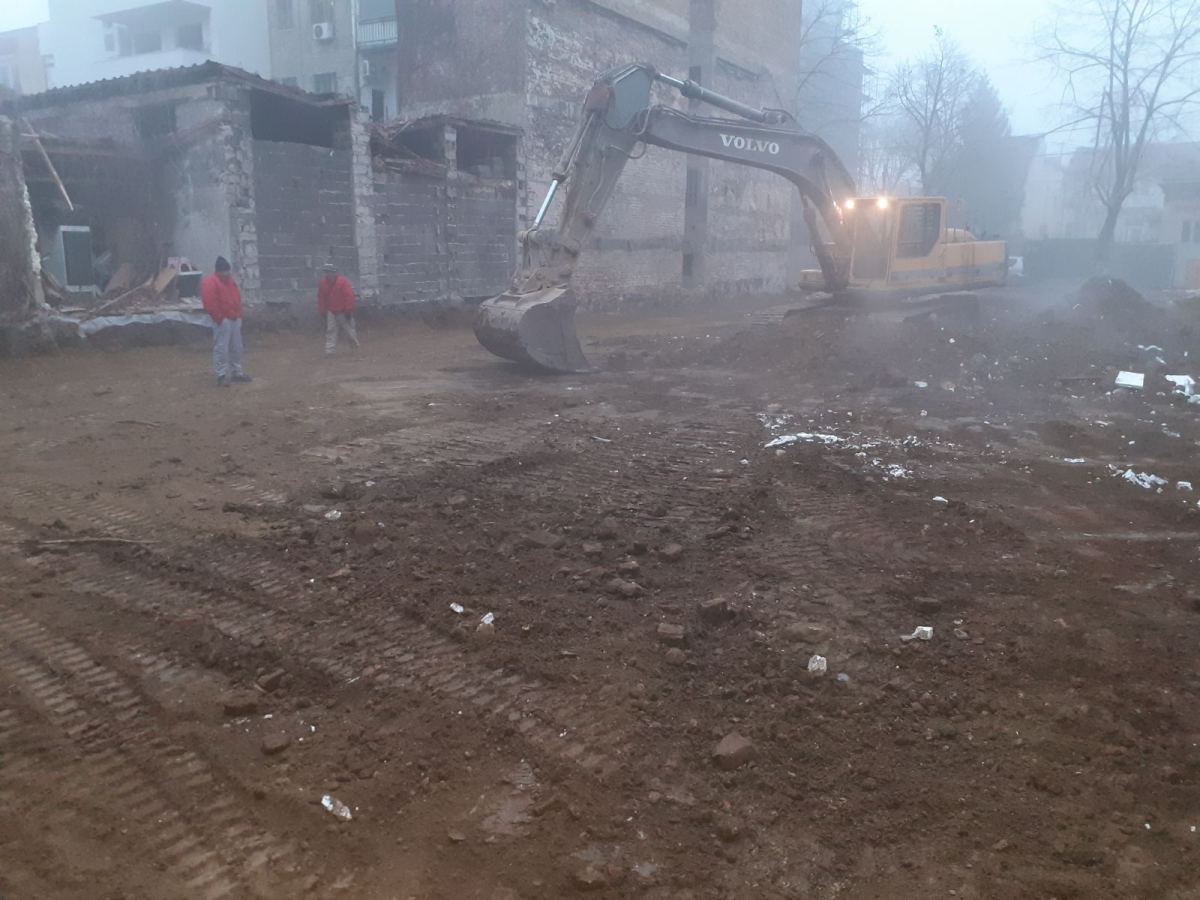 Rušenje objekta Knićaninova 5 Dorćol